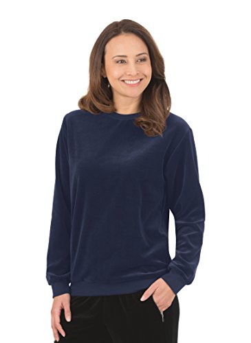 Trigema Damen 554501 Pullover, Blau (Navy 046), Large von Trigema