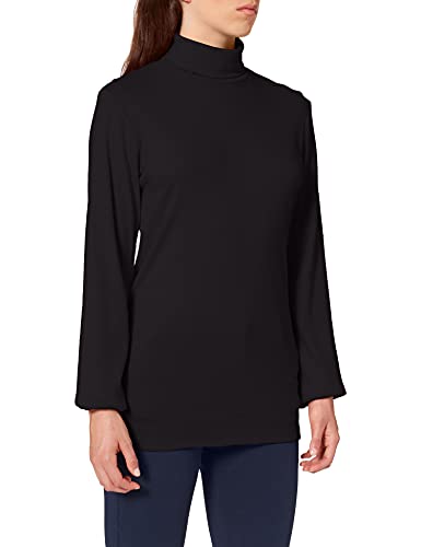 Trigema Damen Rollkragenpullover 585010, Schwarz (Schwarz 008), 36 (Herstellergröße: S) von Trigema