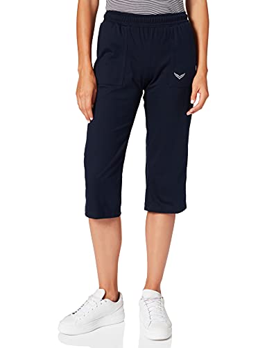 Trigema Damen Sporthose 537291, Gr. 36 (Herstellergröße: S), Blau (blau 046) von Trigema