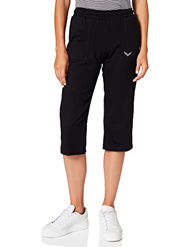 Trigema Damen Sporthose 537291, Gr. 44 (Herstellergröße: L), Schwarz (Schwarz 008) von Trigema