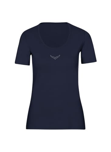 Trigema Damen 502211 T-Shirt, Navy, L EU von Trigema