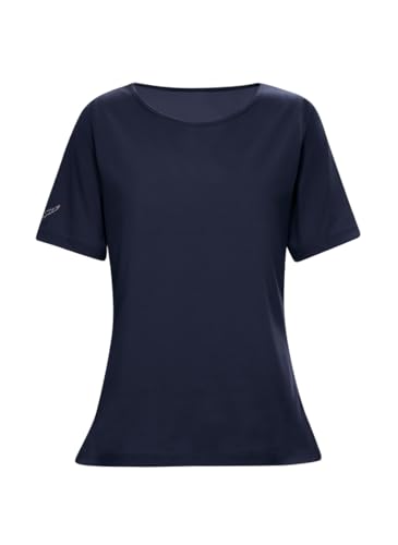 Trigema Damen 537211 T-Shirt, Blau (Navy 046), 40 (Herstellergröße: M) von Trigema