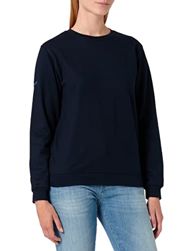 Trigema Damen 574501 Sweatshirt, Blau (Blau 046), 40 (Herstellergröße: M) von Trigema