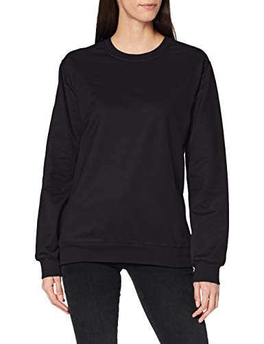 Trigema Damen 574501 Sweatshirt, Schwarz (Schwar, 52 (Herstellergröße: XXL) von Trigema