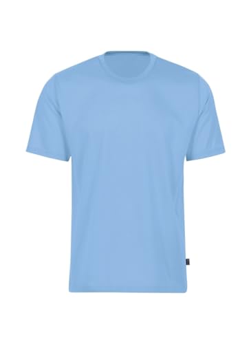Trigema Damen T-Shirt 536202, Gr. 44 (Herstellergröße: L), Blau (horizont 042) von Trigema