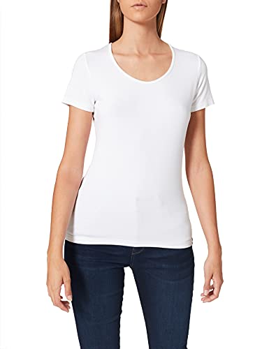 Trigema Damen 542201 T-Shirt, Weiß (weiß 001), 40 (Herstellergröße: M) von Trigema
