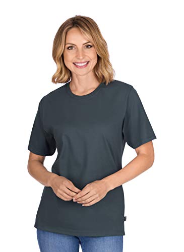 Trigema Damen T-Shirt Deluxe 537202_018, Gr. 5X-Large, anthrazit von Trigema