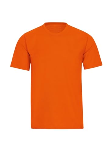 Trigema Damen T-Shirt Deluxe Baumwolle 537202, Orange (Mandarine 062), Small von Trigema