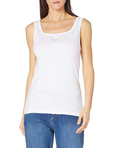 Trigema Damen 502411 Top, Weiß, S EU von Trigema