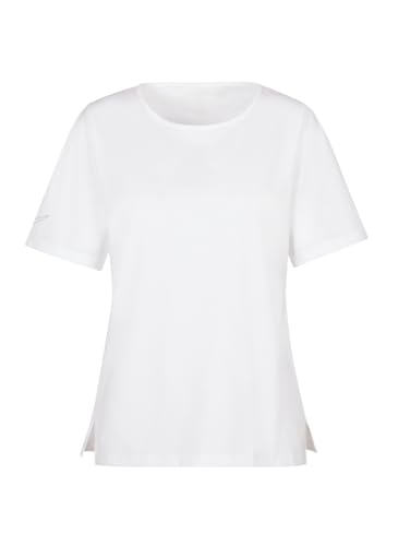 Trigema Damen Trigema Damen T-shirt mit Swarovski Kristallen 537211 T Shirt, Weiß (Weiss 001), 3XL EU von Trigema