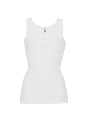 Trigema Damen 5864032 Unterhemd, Weiß (Weiss 001), 44 (Herstellergröße: L) (2er Pack) von Trigema