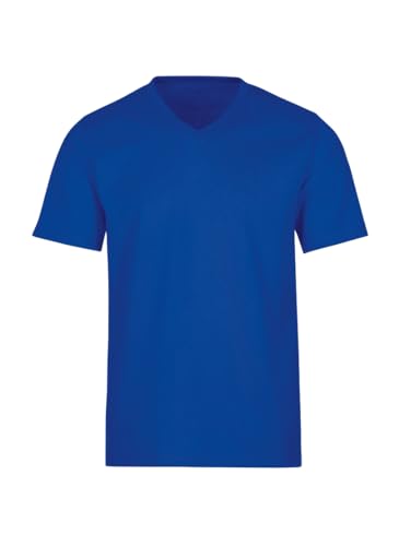 Trigema Damen V Deluxe Baumwolle T-Shirt, Blau (Royal 049), XL von Trigema