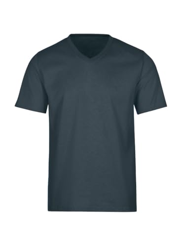 Trigema Damen V Deluxe Baumwolle T-Shirt, Grau (Anthrazit 018), XXL von Trigema