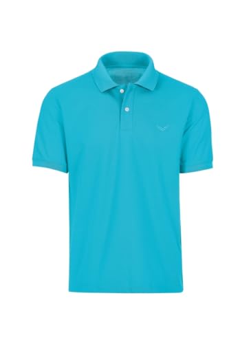 Trigema Herren 627601 Poloshirt, Blau (Azur), 2XL von Trigema