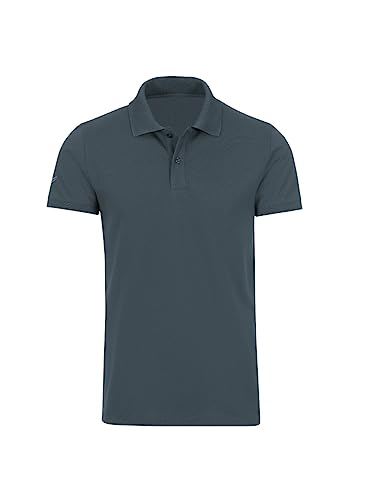 Trigema Herren Slim Fit Poloshirt aus Deluxe-Piqué, L, Anthrazit von Trigema