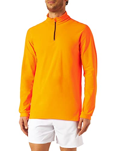 Trigema Herren 6338011 Sport-Shirt, Leuchtorange, L von Trigema