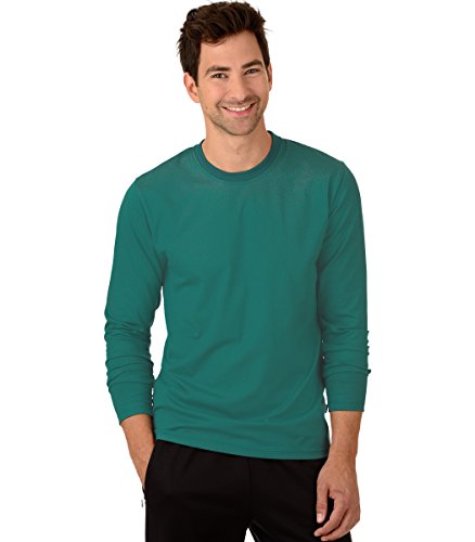 Trigema Herren 636501 Langarmshirt, Seegras, M EU von Trigema