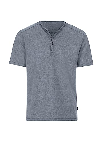 Trigema Herren T-Shirt mit Knopfleiste Deluxe Baumwolle von Trigema