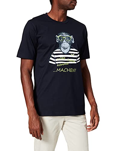 Trigema Herren T-Shirt mit großem Affen-Aufdruck von Trigema