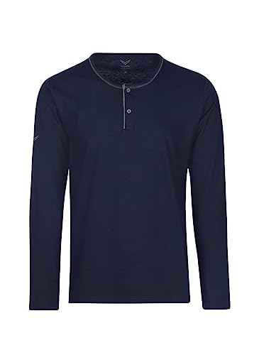 Trigema Herren 6395042 Langarmshirt, Navy-c2c, M EU von Trigema