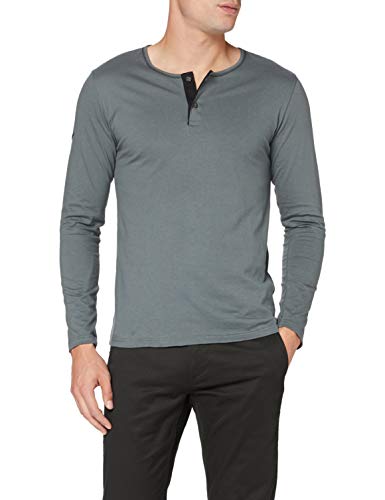 Trigema Herren 6395042 Langarmshirt, oliv-C2C, S von Trigema