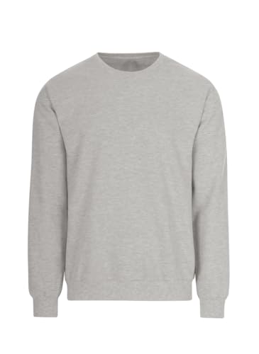 Trigema Herren 674501 Sweatshirt, Grau (Hellgrau, Small von Trigema