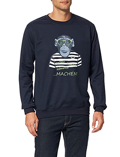 Trigema Herren 674569121 Sweatshirt, Navy, XXXL von Trigema