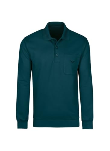 Trigema Herren Langarm Polo aus Sweat-Qualität von Trigema