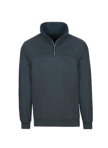 Trigema Herren 674801 Sweatshirt, Grau (anthrazit 018), Small (Herstellergröße: S) von Trigema