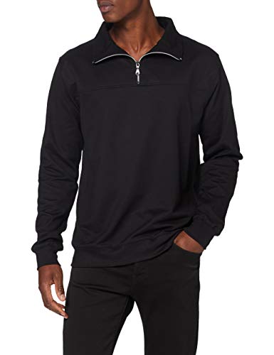 Trigema Herren 674801 Sweatshirt, Schwarz (schwarz 008), Large (Herstellergröße: L) von Trigema