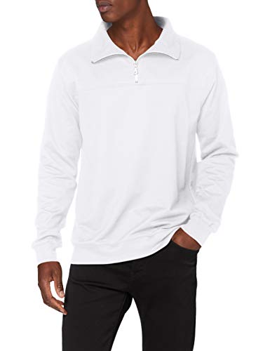 Trigema Herren 674801 Sweatshirt, Weiß (Weiss 001), Small (Herstellergröße: S) von Trigema