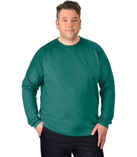 Trigema Herren 675501 Sweatshirt, Grün (seegras 071), XX-Large (Herstellergröße: XXL) von Trigema