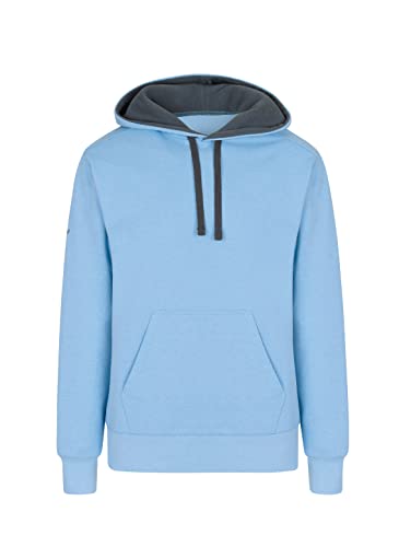 Trigema Herren 675905 Kapuzenpullover, Iceblue-Melange, L von Trigema