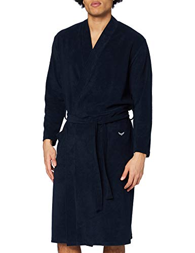 Trigema Herren 652100 Bademantel, Navy, XXL von Trigema