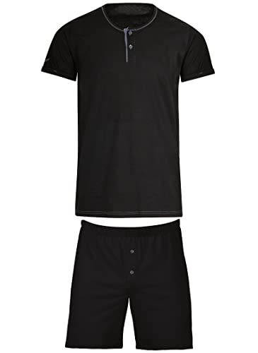 Trigema Herren 6392041S Pyjamaset, schwarz-C2C, XL von Trigema