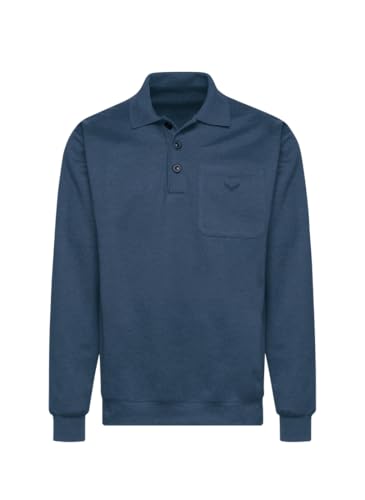 Trigema Herren Langarm Polo aus Sweat-Qualität von Trigema