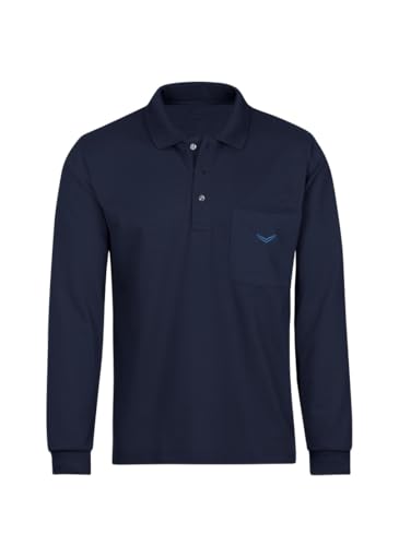 Trigema Herren Langarm Poloshirt aus Baumwolle von Trigema