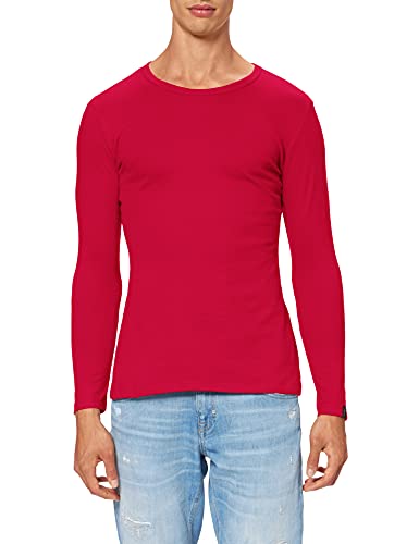 Trigema Herren Langarmshirt 602501, magenta (magenta), S von Trigema