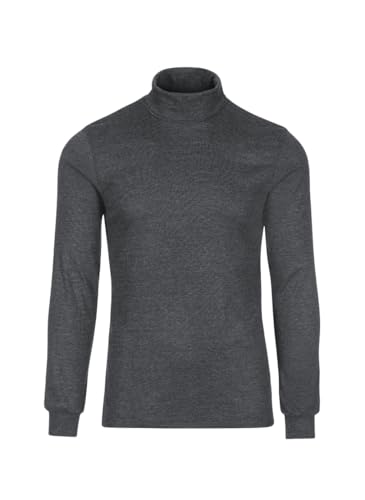 Trigema Herren Sportrollkragenpullover 685010 , Grau (anthrazit-melange), XL von Trigema