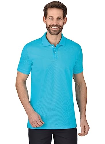 Trigema Herren Elast. Piqué Poloshirt, Blau(azur), XXL EU von Trigema