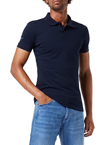 Trigema Herren Elast. Piqué Poloshirt, Navy, XXL EU von Trigema