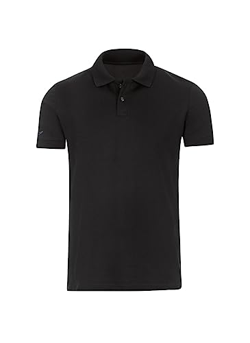 Trigema Herren Elast. Piqué Poloshirt, Schwarz, XL EU von Trigema