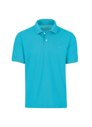 Trigema Herren 627601 Poloshirt, Blau (Azur), XL von Trigema