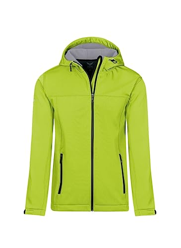 Trigema Herren Softshell-Kapuzen Jacke, Gelb (Lemon 271), XXX-Large (Herstellergröße: XXXL) von Trigema