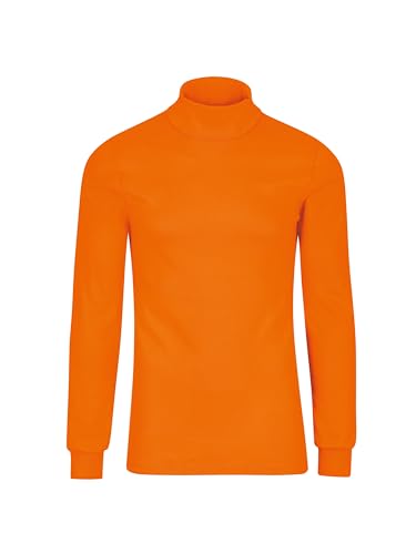 Trigema Herren Sportrollkragenpullover 685010 , Orange (leuchtorange), Small von Trigema