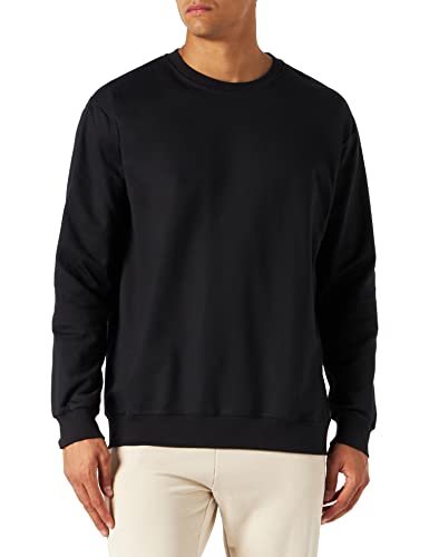 Trigema Herren 674501 Sweatshirt, Schwarz (Schwar, Large von Trigema