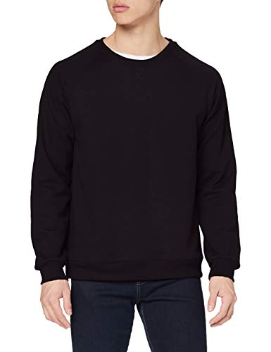 Trigema Herren Sweatshirt 675501, Einfarbig, Gr. Small, schwarz (schwarz 008) von Trigema