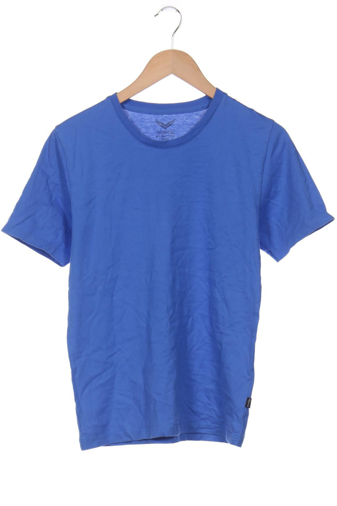 Trigema Herren T-Shirt, blau von Trigema