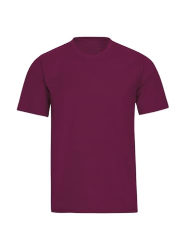 Trigema Herren T-Shirt aus Baumwolle 637202, Sangria, M von Trigema