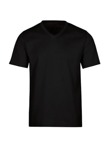 Trigema Herren T-Shirt 637203, Gr. X-Large, Schwarz (schwarz 008) von Trigema